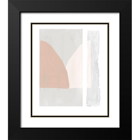 Soft and Light Black Modern Wood Framed Art Print with Double Matting by Reeves, Tom