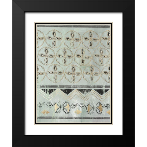 In the Rhythm I Black Modern Wood Framed Art Print with Double Matting by Reeves, Tom
