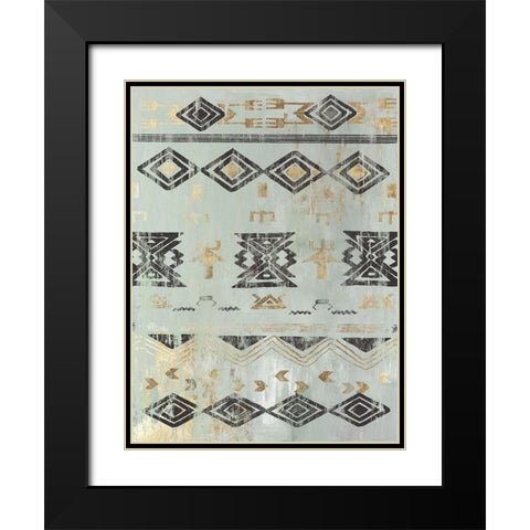 In the Rhythm II Black Modern Wood Framed Art Print with Double Matting by Reeves, Tom