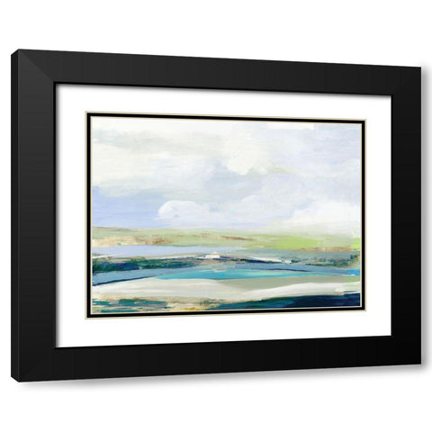 Happy Land Black Modern Wood Framed Art Print with Double Matting by Reeves, Tom
