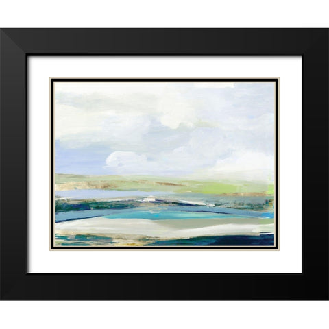 Happy Land Black Modern Wood Framed Art Print with Double Matting by Reeves, Tom