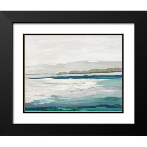 Air of New Land Black Modern Wood Framed Art Print with Double Matting by Reeves, Tom