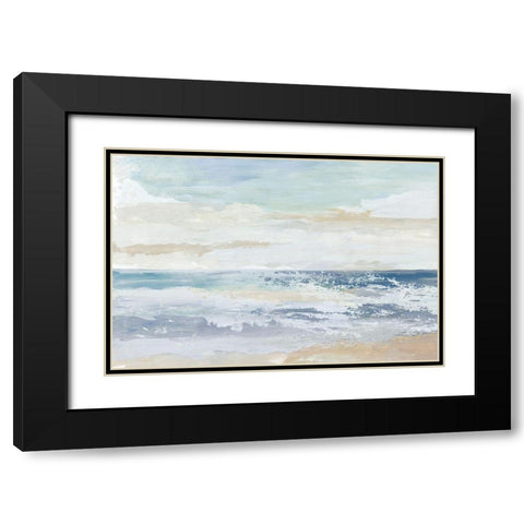 Ocean Salt Black Modern Wood Framed Art Print with Double Matting by Reeves, Tom