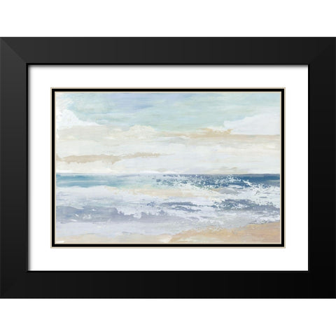Ocean Salt Black Modern Wood Framed Art Print with Double Matting by Reeves, Tom