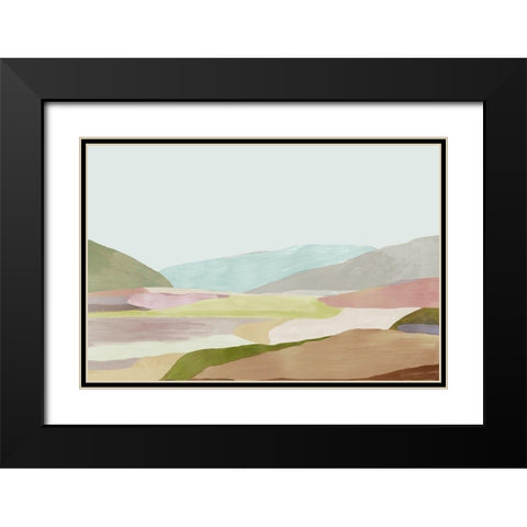 Hills of Light I Black Modern Wood Framed Art Print with Double Matting by Reeves, Tom