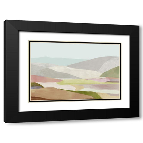 Hills of Light II Black Modern Wood Framed Art Print with Double Matting by Reeves, Tom