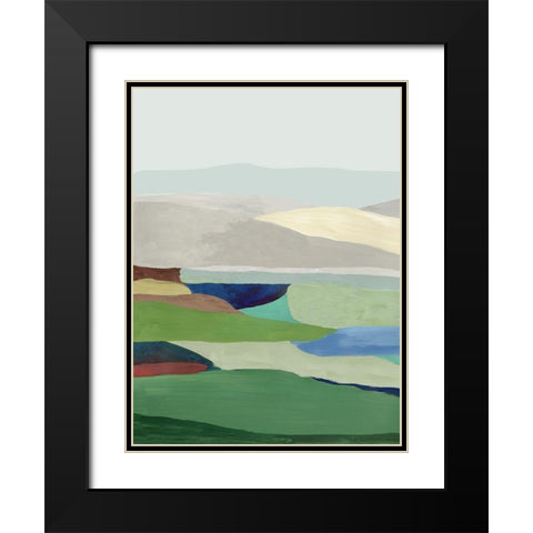 Free Land II Black Modern Wood Framed Art Print with Double Matting by Reeves, Tom