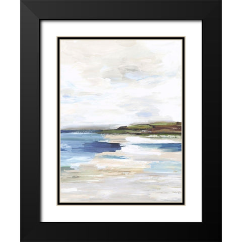Distant Lands I Black Modern Wood Framed Art Print with Double Matting by Reeves, Tom