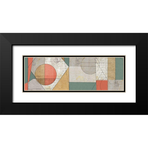 Geometry of Life Black Modern Wood Framed Art Print with Double Matting by Reeves, Tom