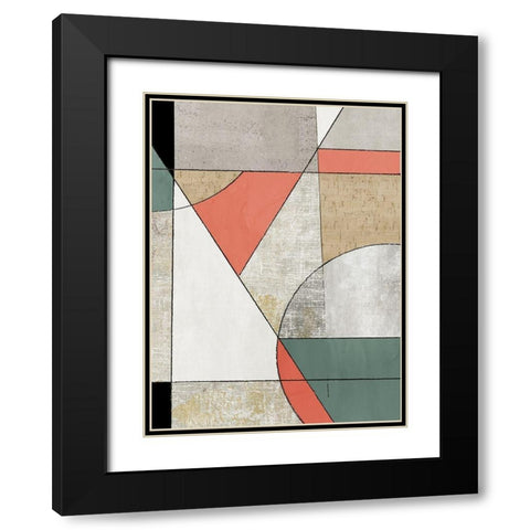 Folding Together I Black Modern Wood Framed Art Print with Double Matting by Reeves, Tom