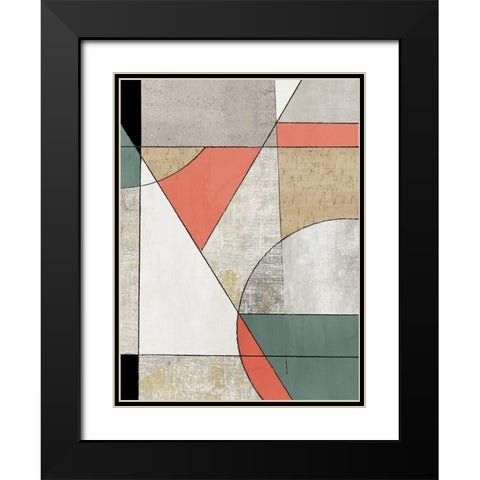 Folding Together I Black Modern Wood Framed Art Print with Double Matting by Reeves, Tom