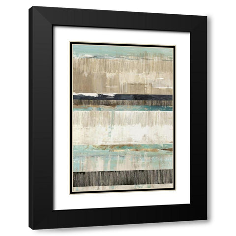 Celadon Dreams I  Black Modern Wood Framed Art Print with Double Matting by Reeves, Tom