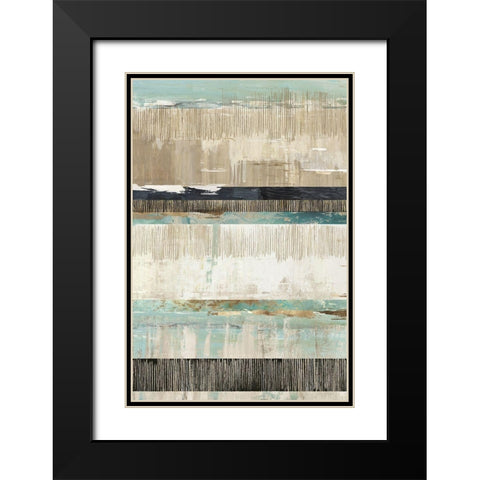 Celadon Dreams I  Black Modern Wood Framed Art Print with Double Matting by Reeves, Tom