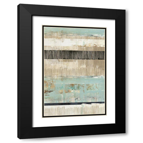 Celadon Dreams II Black Modern Wood Framed Art Print with Double Matting by Reeves, Tom