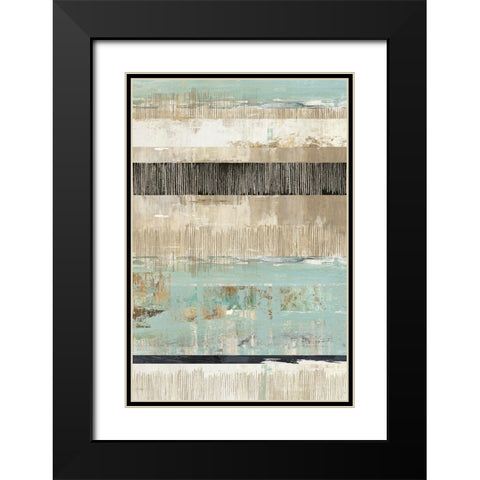 Celadon Dreams II Black Modern Wood Framed Art Print with Double Matting by Reeves, Tom