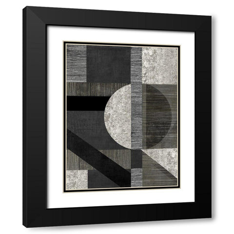 Perfect Lines I Black Modern Wood Framed Art Print with Double Matting by Reeves, Tom