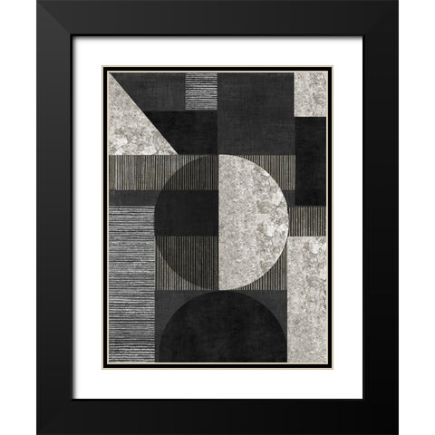 Perfect Lines I Black Modern Wood Framed Art Print with Double Matting by Reeves, Tom