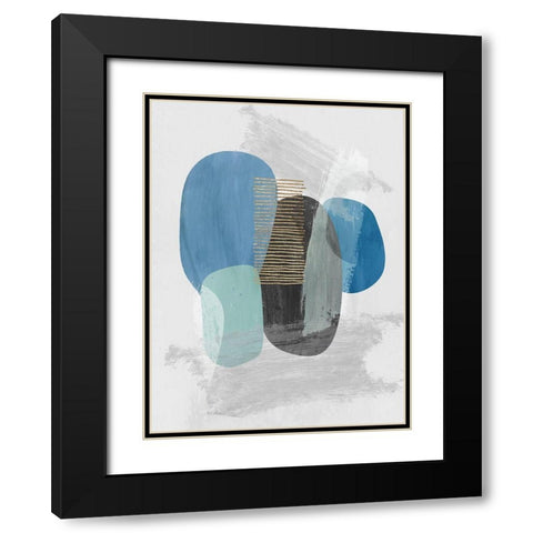 Cyra II Black Modern Wood Framed Art Print with Double Matting by Reeves, Tom