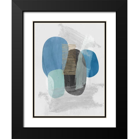 Cyra II Black Modern Wood Framed Art Print with Double Matting by Reeves, Tom