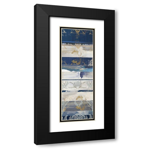Indigo Concepts I  Black Modern Wood Framed Art Print with Double Matting by Reeves, Tom
