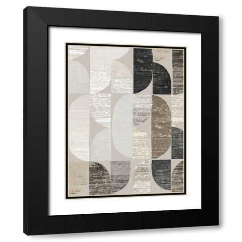 Shape and Form I  Black Modern Wood Framed Art Print with Double Matting by Reeves, Tom