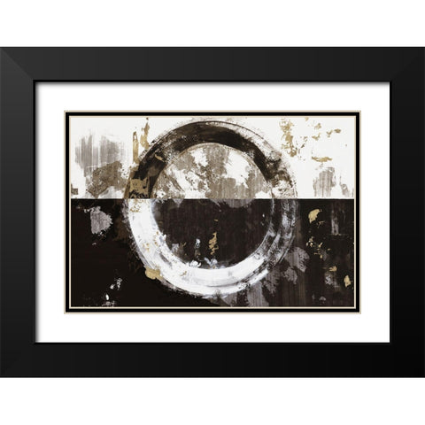 Evoke II Black Modern Wood Framed Art Print with Double Matting by Reeves, Tom
