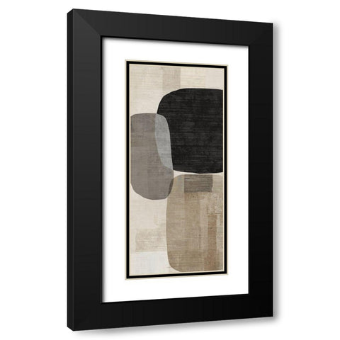 Link I  Black Modern Wood Framed Art Print with Double Matting by Reeves, Tom