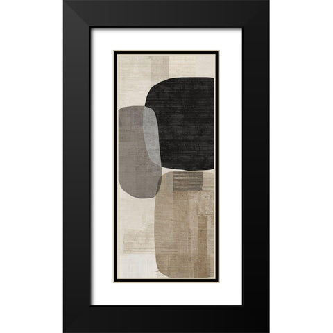 Link I  Black Modern Wood Framed Art Print with Double Matting by Reeves, Tom