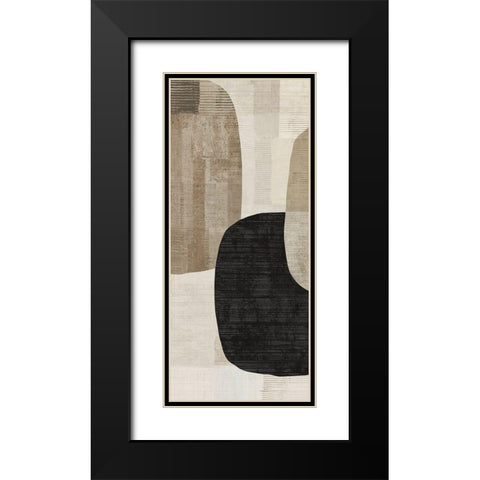 Link II  Black Modern Wood Framed Art Print with Double Matting by Reeves, Tom