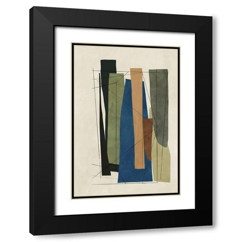 Sync II Black Modern Wood Framed Art Print with Double Matting by Reeves, Tom