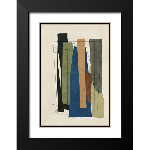 Sync II Black Modern Wood Framed Art Print with Double Matting by Reeves, Tom