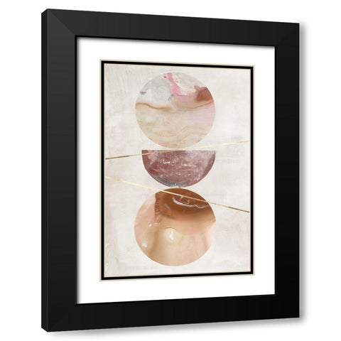 Balance of Blush I  Black Modern Wood Framed Art Print with Double Matting by Reeves, Tom