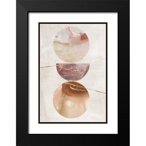 Balance of Blush I  Black Modern Wood Framed Art Print with Double Matting by Reeves, Tom