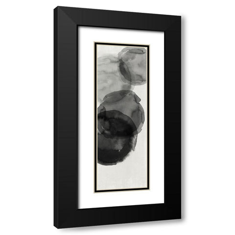 Transparent Ink I  Black Modern Wood Framed Art Print with Double Matting by Reeves, Tom