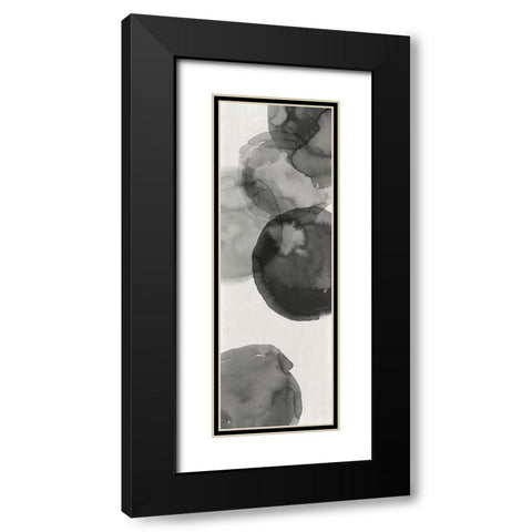 Transparent Ink II  Black Modern Wood Framed Art Print with Double Matting by Reeves, Tom
