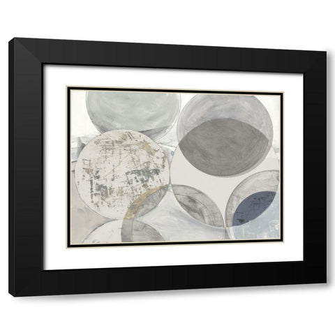 Collide Black Modern Wood Framed Art Print with Double Matting by Reeves, Tom