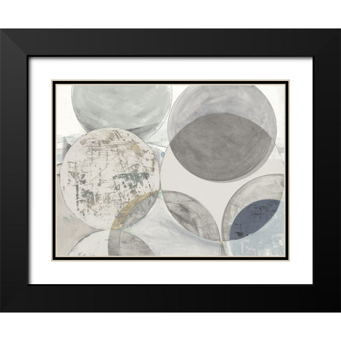Collide Black Modern Wood Framed Art Print with Double Matting by Reeves, Tom