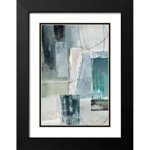 Metamorphosis Blue I Black Modern Wood Framed Art Print with Double Matting by Reeves, Tom