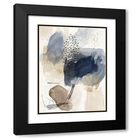 Luminous Flux Black Modern Wood Framed Art Print with Double Matting by Reeves, Tom