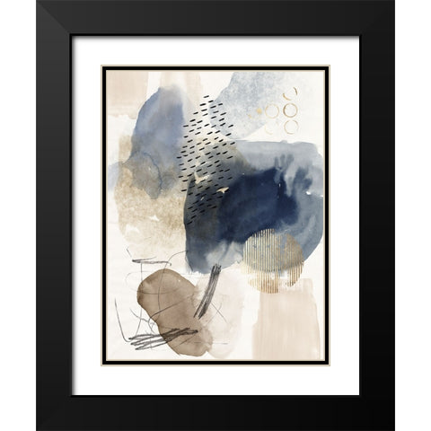 Luminous Flux Black Modern Wood Framed Art Print with Double Matting by Reeves, Tom