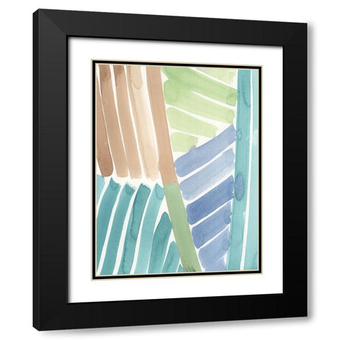 Spectral Symphony I Black Modern Wood Framed Art Print with Double Matting by Reeves, Tom