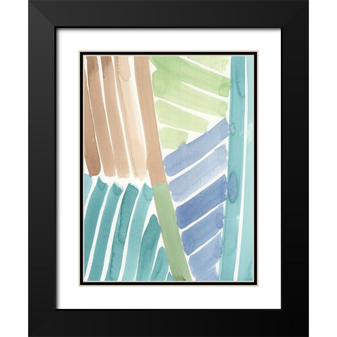 Spectral Symphony I Black Modern Wood Framed Art Print with Double Matting by Reeves, Tom