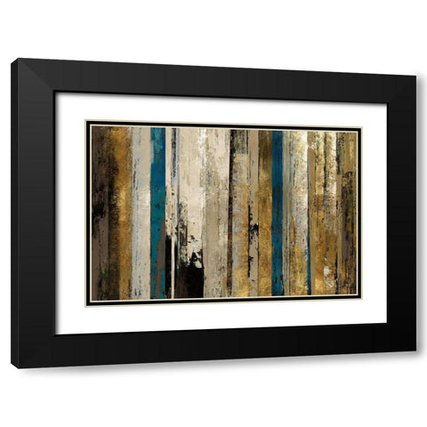 Gold Forest Black Modern Wood Framed Art Print with Double Matting by Reeves, Tom