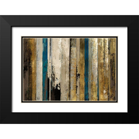 Gold Forest Black Modern Wood Framed Art Print with Double Matting by Reeves, Tom