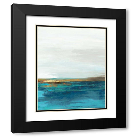 Pastoral Landscape II Black Modern Wood Framed Art Print with Double Matting by Reeves, Tom