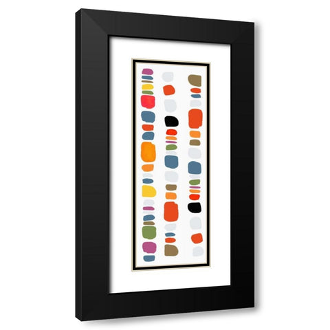 Pebble I Black Modern Wood Framed Art Print with Double Matting by Reeves, Tom