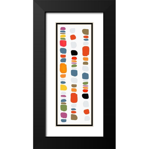 Pebble I Black Modern Wood Framed Art Print with Double Matting by Reeves, Tom