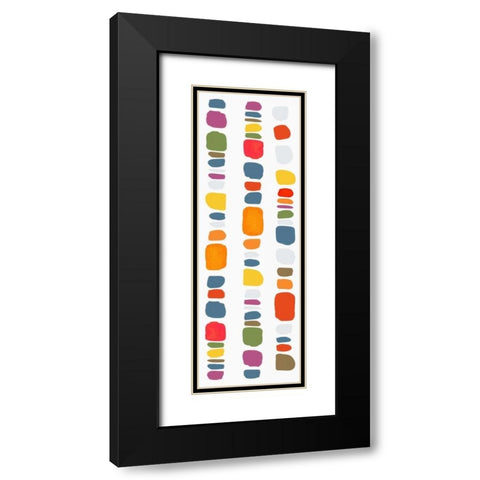 Pebble II Black Modern Wood Framed Art Print with Double Matting by Reeves, Tom