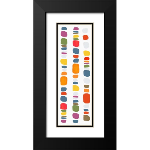 Pebble II Black Modern Wood Framed Art Print with Double Matting by Reeves, Tom