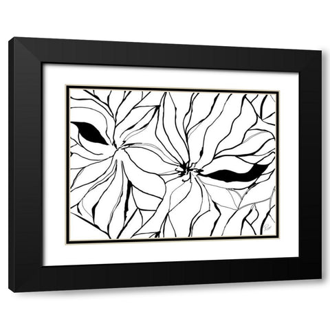 Sernea  Black Modern Wood Framed Art Print with Double Matting by Gandhi, Ritikia